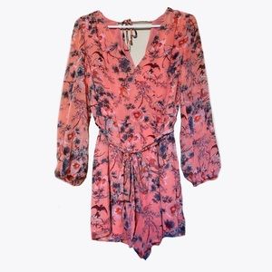 Light Orange Floral Romper